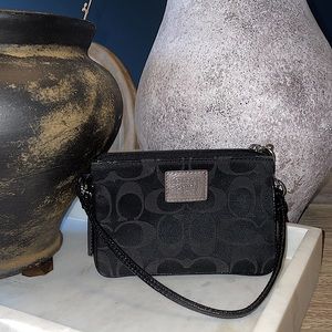 Black Coach Wristlet